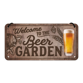 Hängeschild 10x20cm Beer Garden