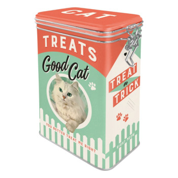 Blechdose mit Klip Good Cat Treats