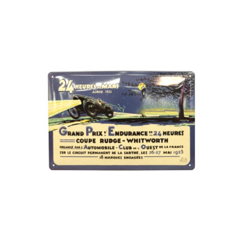 Blechschild 20x30cm 24h Le Mans - First Race 1924