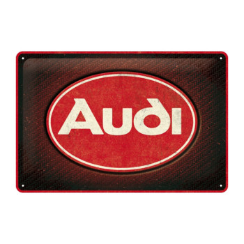 Blechschild 20x30cm Audi Red Shine 