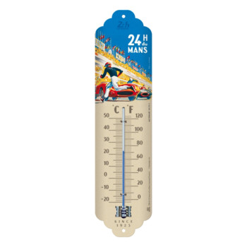 Thermometer 24h Le Mans - Racing Poster Blue