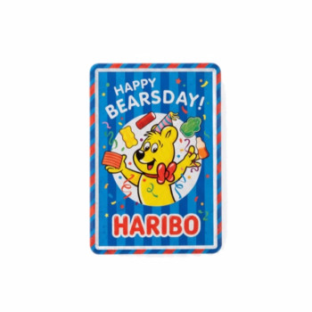 Blechschild Postkarte HARIBO Happy Bearsday