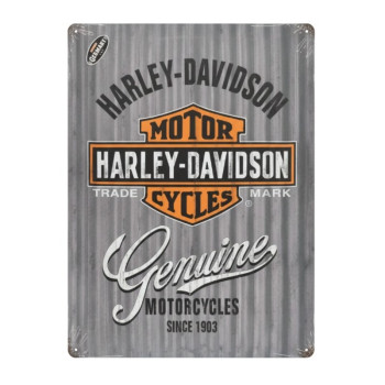 Blechschild 30x40 cm Harley-Davidson Genuine