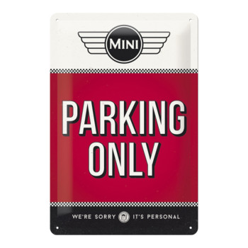 Blechschild 20x30cm Mini Cooper Parking Only
