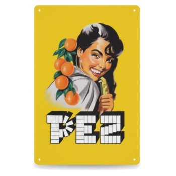 Blechschilder PEZ Orange 20x30cm