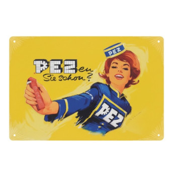 Blechschilder PEZ Sie schon 20x30cm