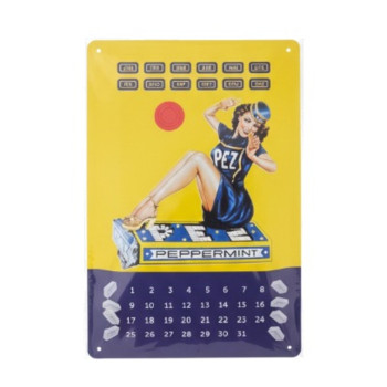 Blechschilder PEZ Peppermint Kalender 20x30cm