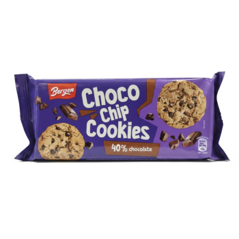 Bergen Choco Chip Cookies 40% chocolate 85g