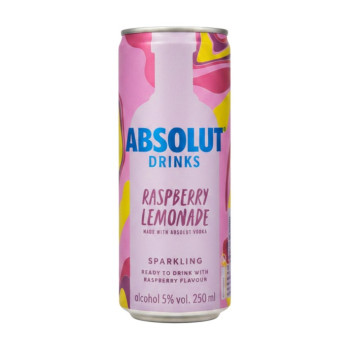 Absolut RTD Vodka&Raspberry Lemonade 0,25l 5% Dose