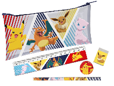 Pokémon-Federmäppchen mit Zubehör Kunststoff 19 x 11 cm