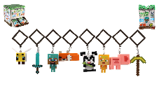 Minecraft-Figur-Schlüsselanhänger Kunststoff-Mix