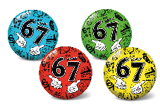Ball 67/six seven 11cm 4 Farben