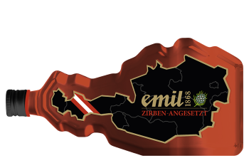 Emil Zirben Schnaps angesetzt 0,7l 30% Österreich Flasche