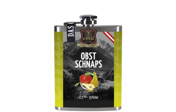 Emil Obst Schnaps 0,2l 35% Flachmann