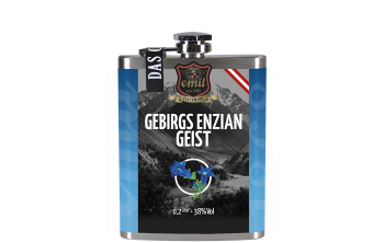 Emil Gebirgs Enzian Schnaps 0,2l 38% Flachmann