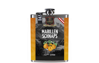 Emil Marillen Schnaps 0,2l 35% Flachmann