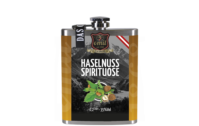 Emil Haselnuss Spirituose 0,2l 35% Flachmann