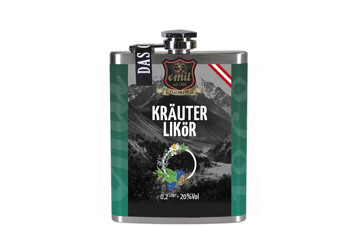 Emil Kräuter Likör 0,2l 20% Flachmann