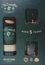 McConnell’s Irish Whisky 5Y Geschenkset mit 2 Gläsern 0,7l 42%
