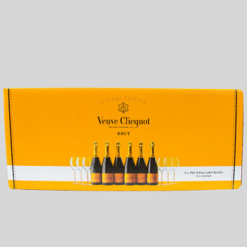 Veuve Clicquot Brut 6x0,75L 12% + 6 Glas