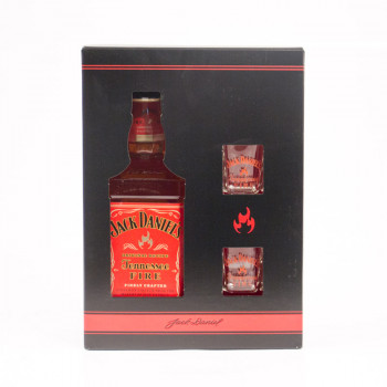 Jack Daniels Fire 0,7 l 35% + 2 Glas