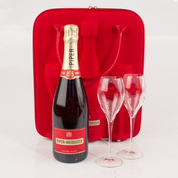 Piper-Heidsieck Cuvée Brut 12% 0,75 l + 2 Gläser