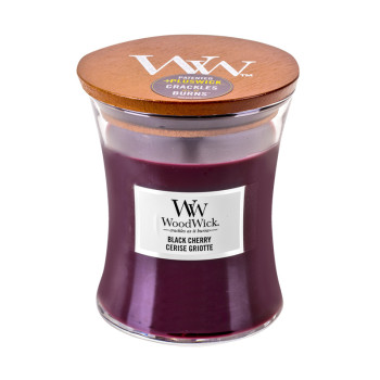 WoodWick Black Cherry glass medium