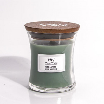 WoodWick Sage & Myrrh glass mini