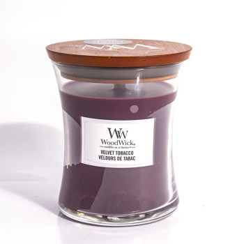 WoodWick Velvet Tobacco glass medium - 1