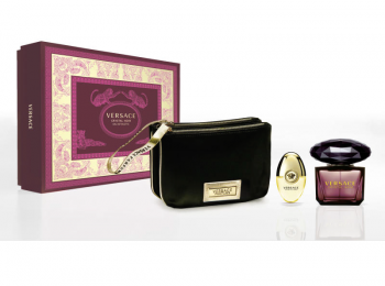 Versace Crystal Noir Set :EdT 90 ml+GWP+EdT 10 ml - 1
