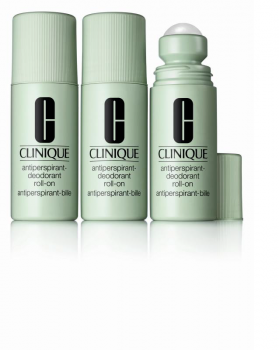 Clinique Set :3x Deodorant 75ml with clear bag - 1