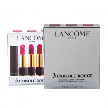 Lancome LS Set :3x Lipsticks Absolu Rouge N° 368 + N° 369 + N° 132  - 1