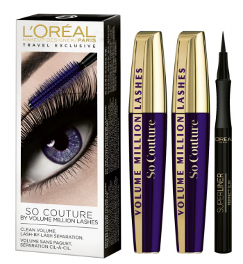 L'Oréal Mascara Set :2x Volume Million Lashes+Superliner Perfect Slim - 1