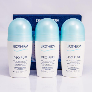 Biotherm Deo Pure Roll-On Trio 3 x 75 ml - 1