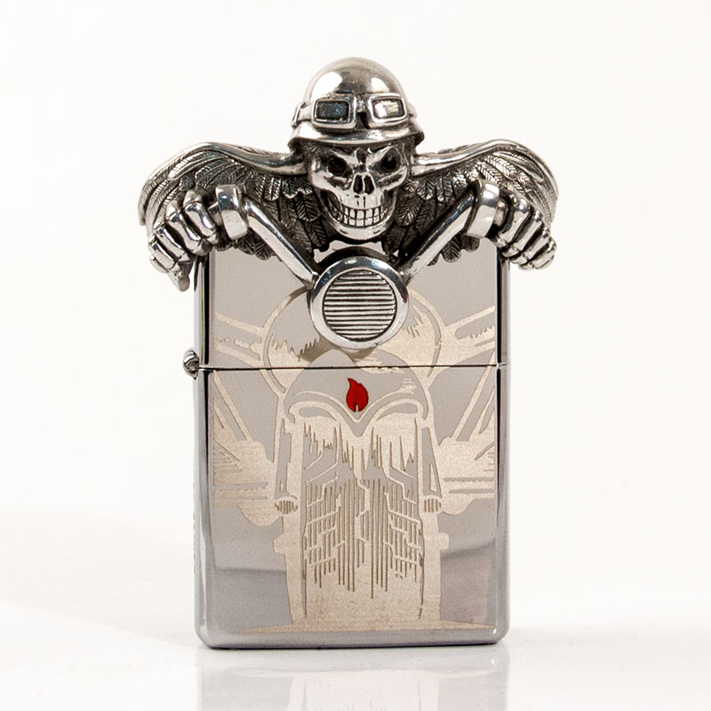 ZIPPO chrom poliert Emblem 