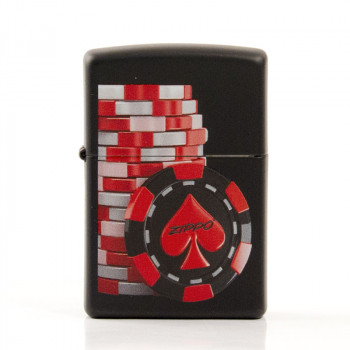 ZIPPO schwarz color "Poker Coins" 60003315 - 1