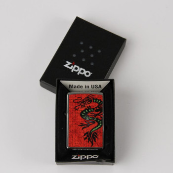 Zippo chrom poliert color Tattoo Dragon 2001495