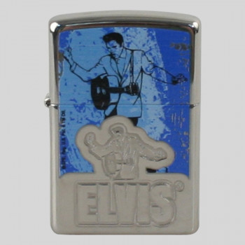 Zippo chrom poliert color graviert Elvis Rocking 2001573 - 1