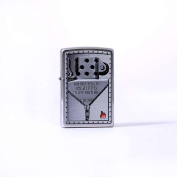 Zippo chrom gebürstet color "Use Zippo" 2003907