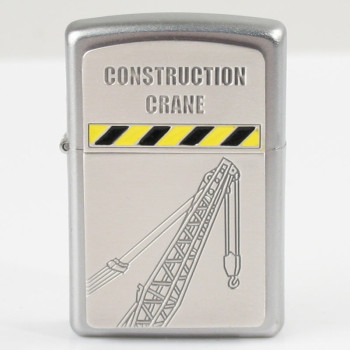 Zippo chrom Plakette Construction Crane 2001295