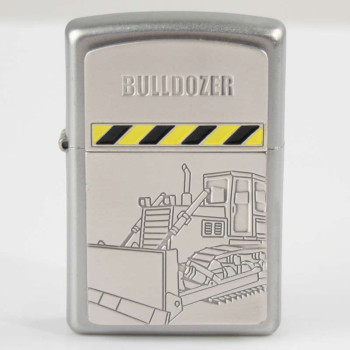 Zippo chrom Plakette Bulldozer    2001297