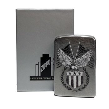 Zippo cr. gebürstet 1941 color "American Eagle" 60002330