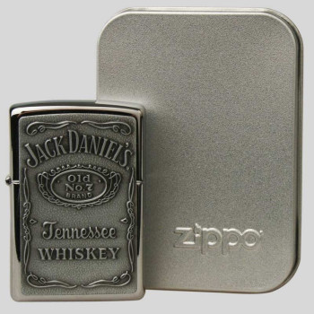 Feuerzeug Zippo JackDaniel's silbern