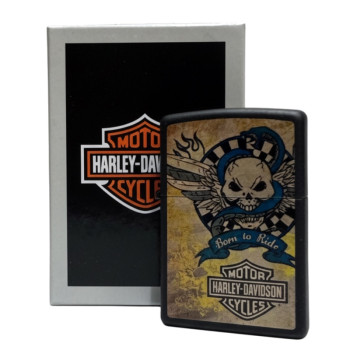 Zippo schwarz color "H.D. Born to Ride" 2003920