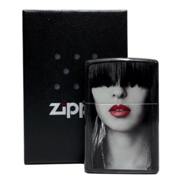 Zippo Ebony color "Red Lips" 2003862