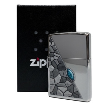 Zippo cr.pol. color "Turquoise Pattern" 2003818