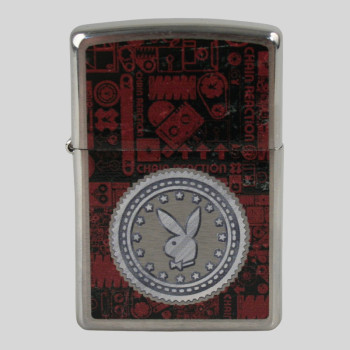 Zippo chrom gebürstet color Playboy 2002763