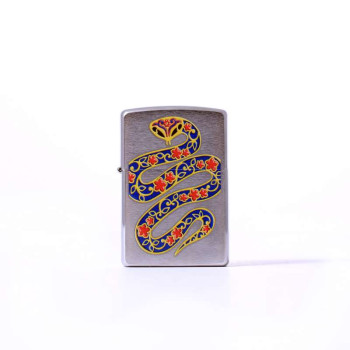 Zippo chrom gebürstet color Year of the snake 2003457