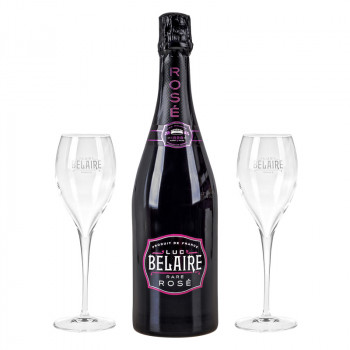 Luc Belaire  Rare Rose 0,75l 12,5% + 2 Glasses - 2