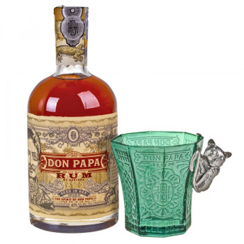 Don Papa Rum 0,7l 40% + glass Geschenkbox - 2